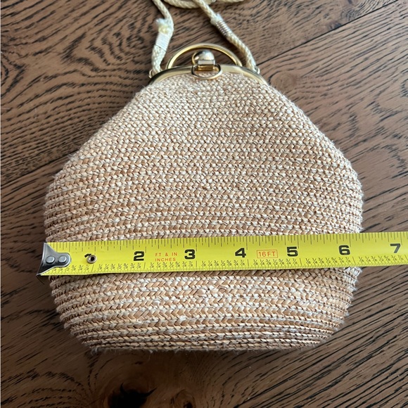 LA REGALE LTD Vintage Straw Framed Gold Clasp Bag - Picture 12 of 16